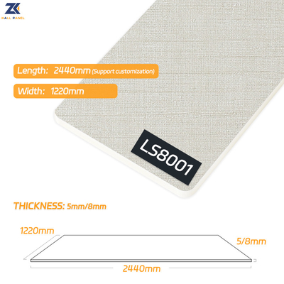 คุณภาพ 5mm 8mm Fabric ถ่านไม้ไผ่ไฟเบอร์บอร์ดกันน้ำกันความชื้น OEM ODM โรงงาน