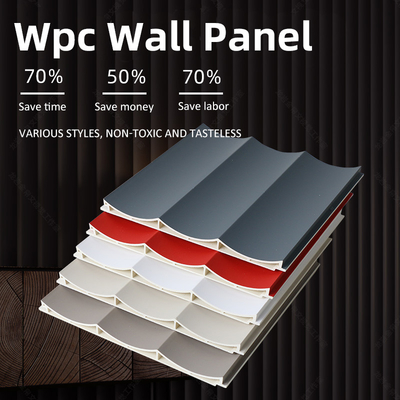 คุณภาพ Antibacterial WPC Wood Panel แผ่นผนังหุ้มด้วยพลาสติกคอมโพสิต โรงงาน