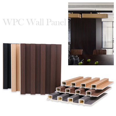 คุณภาพ ตะแกรงพลาสติกลายไม้กันมอด WPC แผงร่องด้านนอก โรงงาน